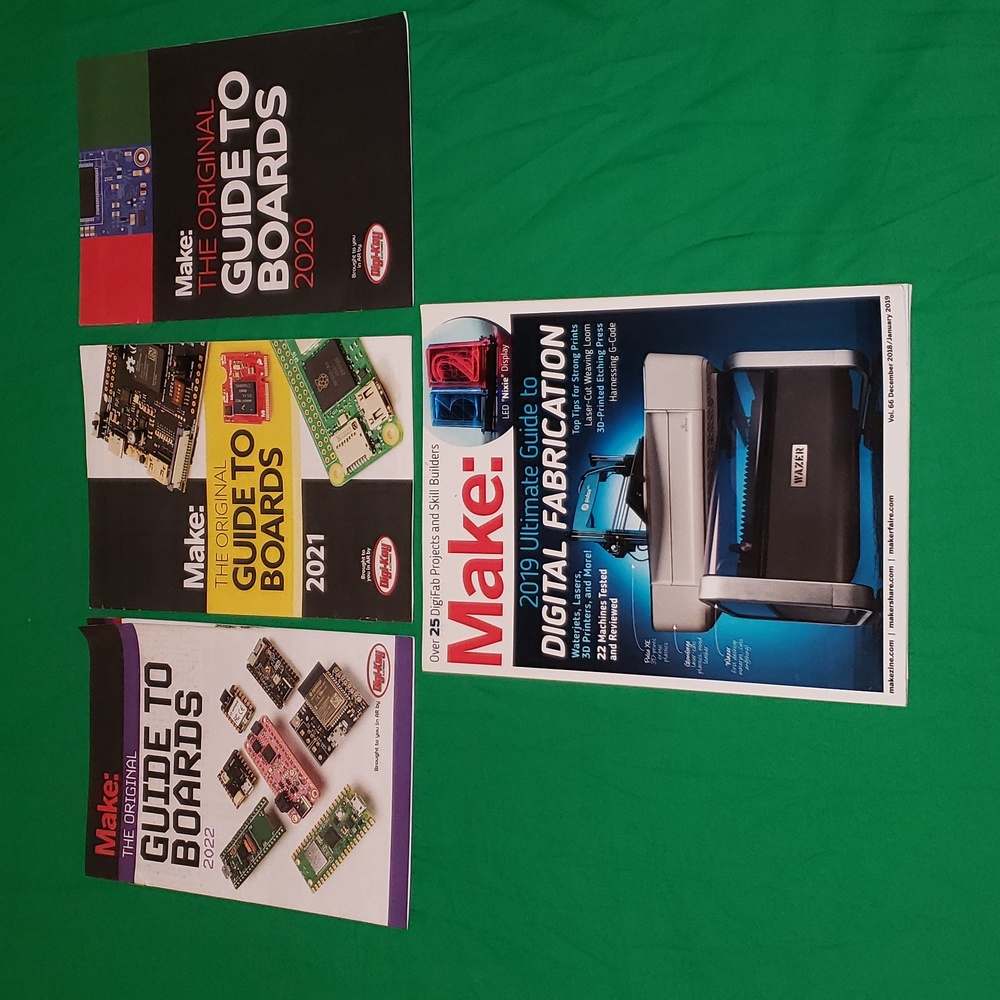 Make: Guide to Boards 2020 2021 2022 and Volume 66 2019 Magazines